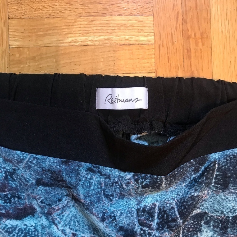Reitmans Pants Size 5 Blue Lightweight Pull On Coastal Chic Relaxed Fit - Picture 3 of 8